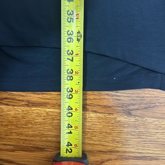 Cos Navy Mixed Media Silk 3/4 Sleeve Tunic Dress Minimalist Lagenlook Small - Picture 8 of 9